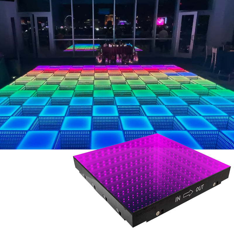 Magnetic 3D Infinity LED Dance Floor for Sale - Remote Control Stage Floor