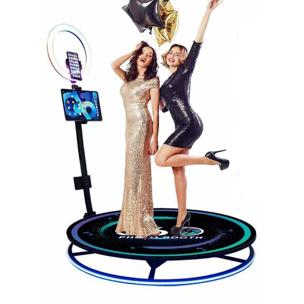 Hot Sale Portable 360 Spinner Degree Selfie Photo Booth Compatible Smartphones iPad SLR Cameras for Business Video Photo Shoots