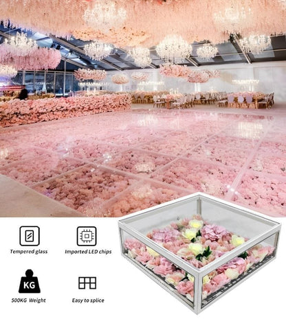 Floral Dance Floor for Romantic Wedding Events