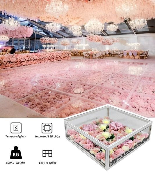 Floral Dance Floor for Romantic Wedding Events