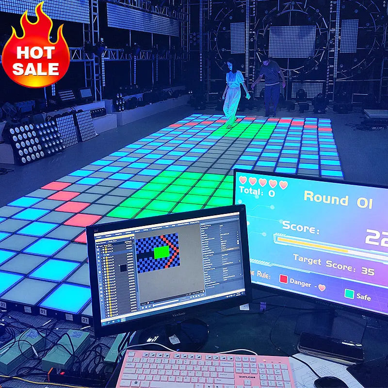 LED Interactive Game Floor for Commercial Game Rooms