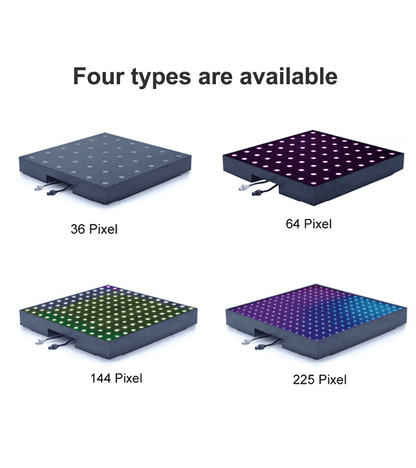 Pixel LED Dance Floor for Custom Text, Logos & Animations