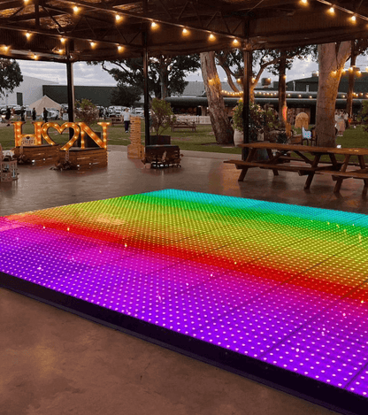 Pixel LED Dance Floor for Custom Text, Logos & Animations