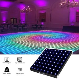 LED Pixel Dance Floor for Custom Text Logos & Animations